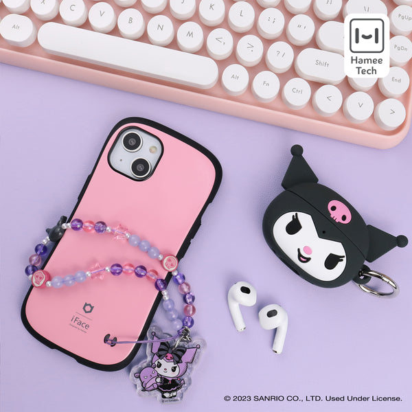 Sanrio Kuromi - Lolita Version Beaded Charm Mobile Phone Wrist Strap