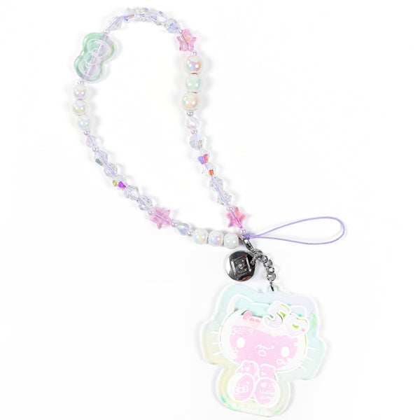 Sanrio Hello Kitty 50th Anniversary Beaded Charm Mobile Phone Wrist Strap [Limited Edition]