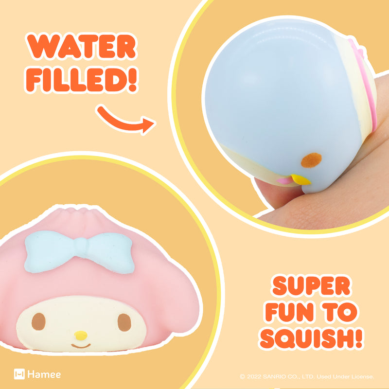 Water-filled squishies - their mochi-like texture makes them fun to squish