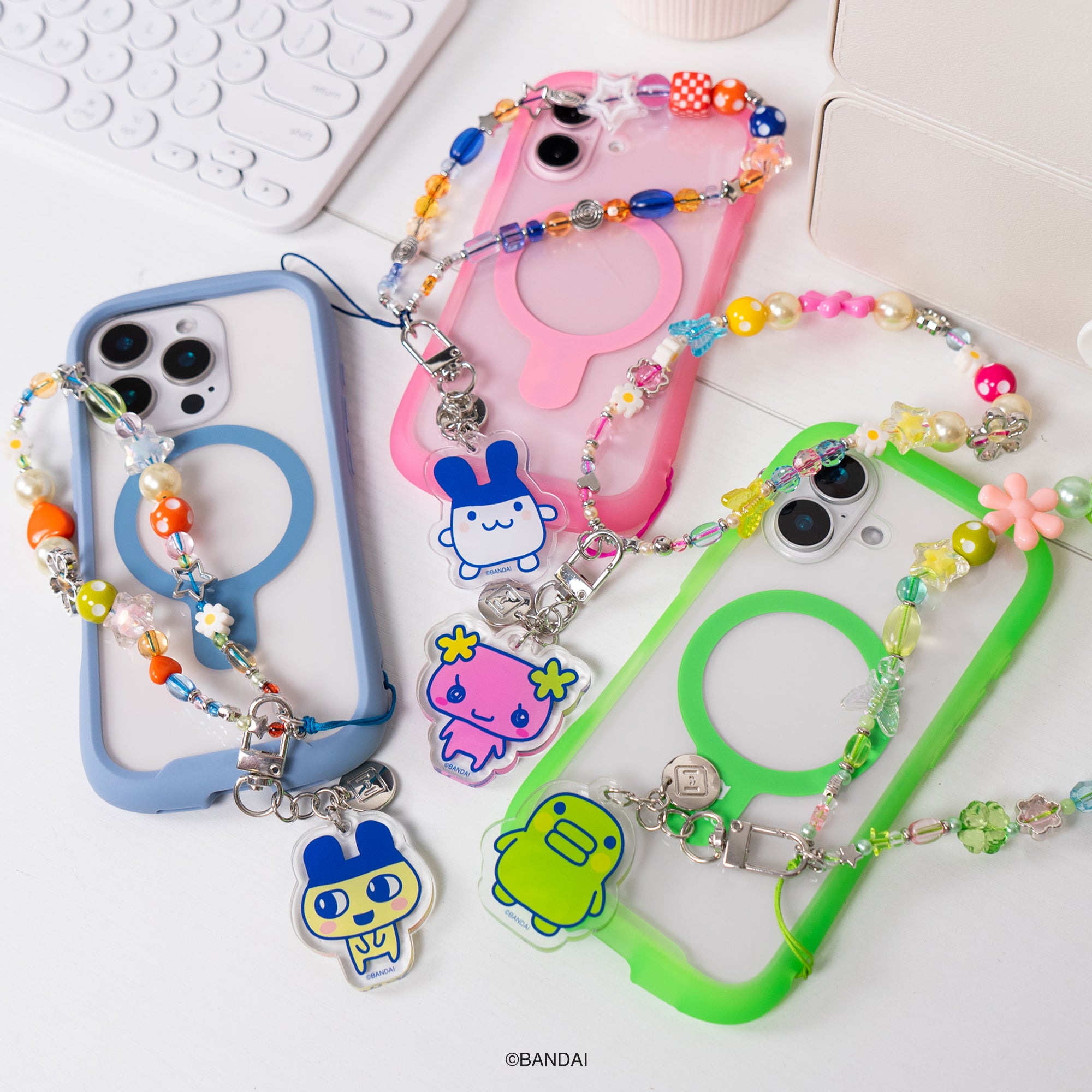 Tamagotchi Beaded Charm Mobile Phone Wrist Strap Tamagotchi Beaded Charm Mobile Phone Wrist Strap