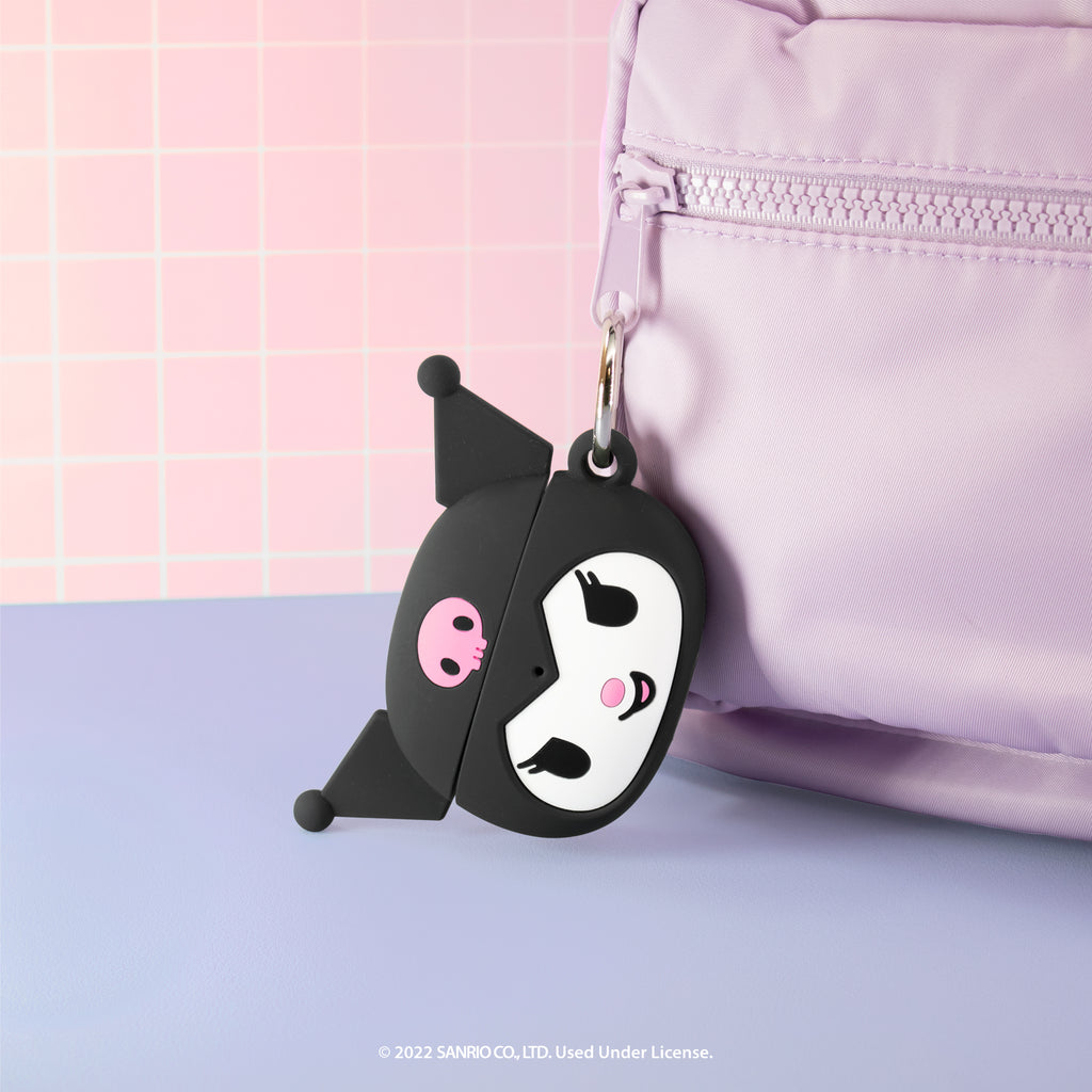 thumbnail image 2 of IFace Kuromi Case Designed For AirPods 1st/2nd Gen. - Cute Clear Hello Kitty And Friends Protective Cover For AirPods 1 And 2 2 of 9