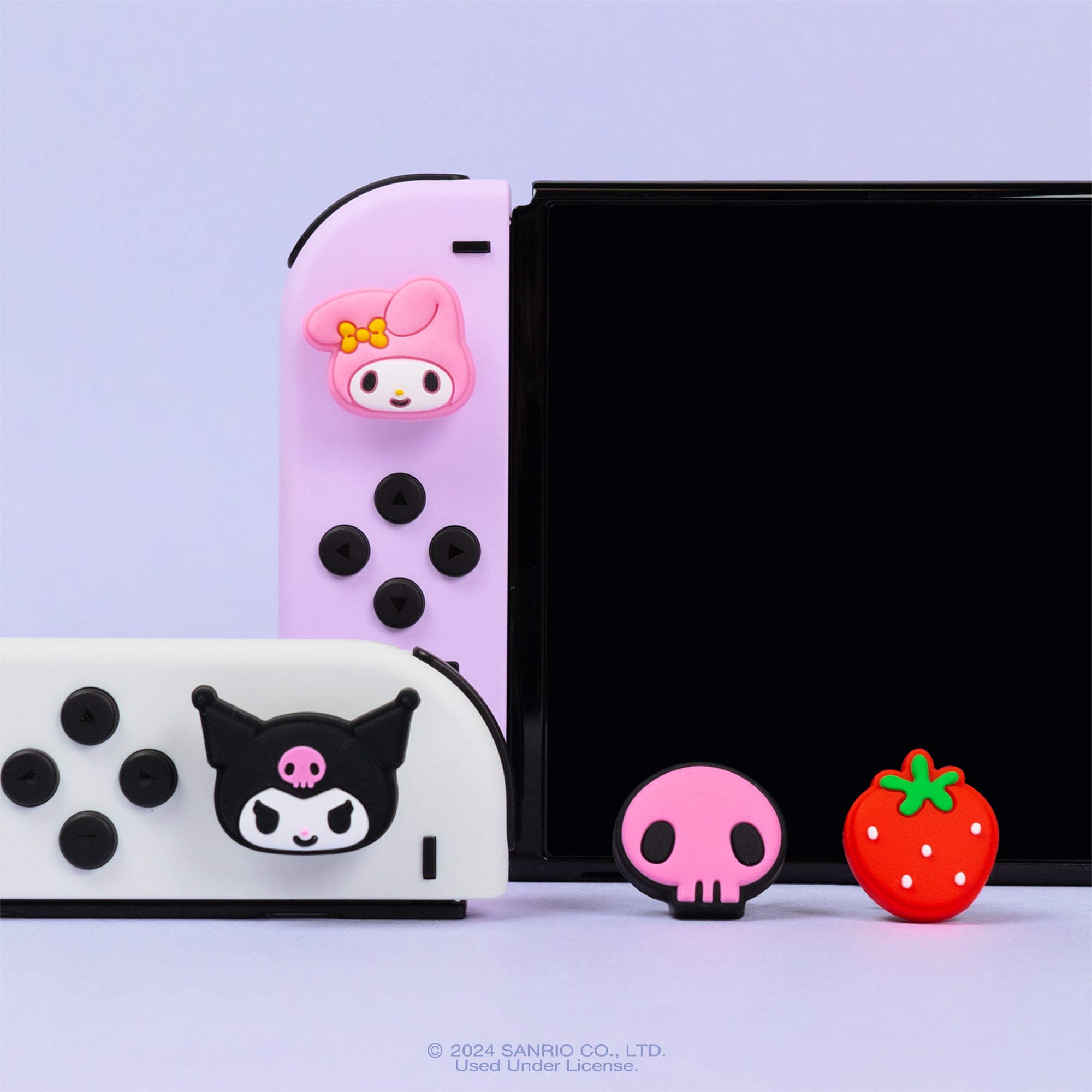 Hello Kitty and Friends Switch Grip Caps - Kuromi + My Melody