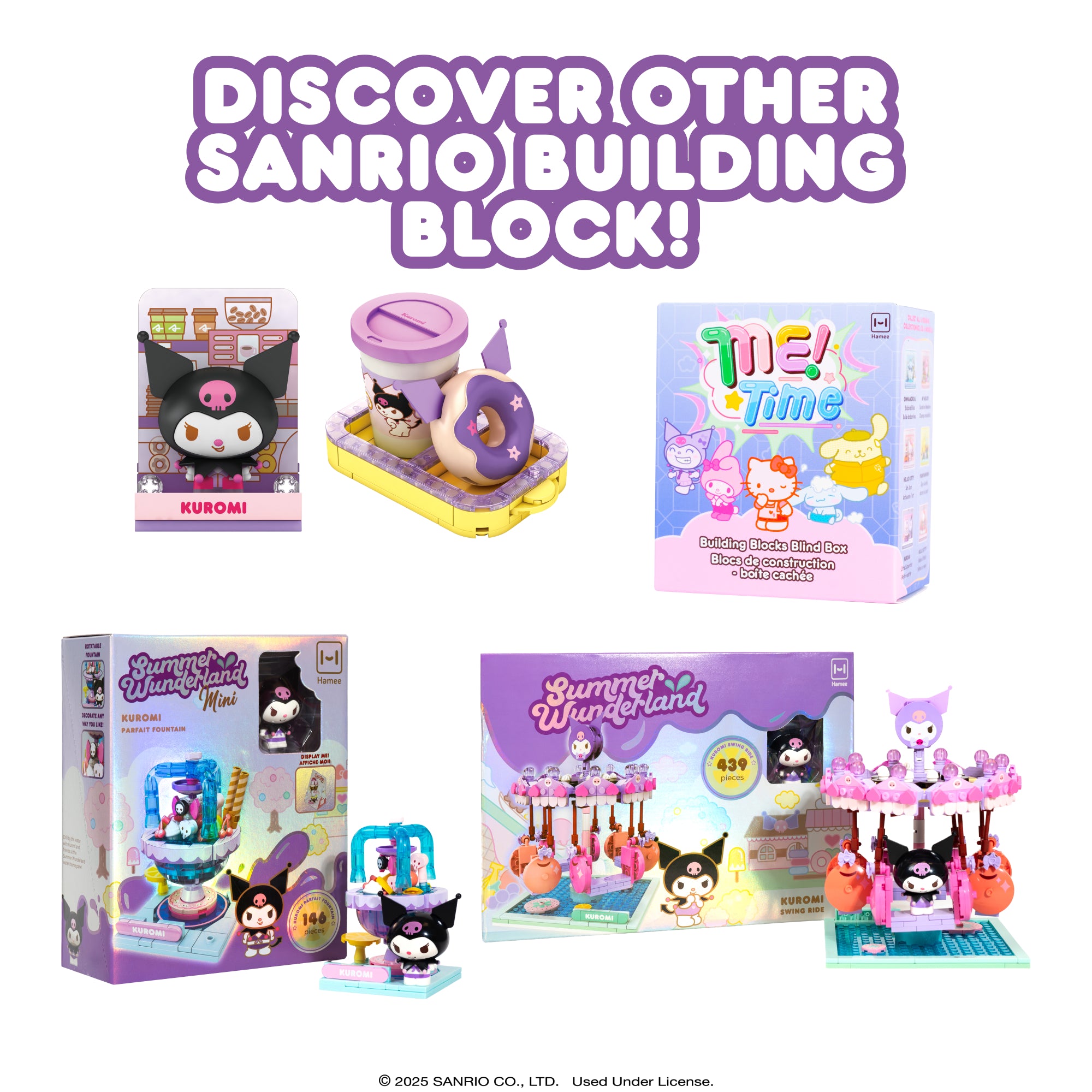 Hello Kitty and Friends Holiday Building Blocks Set - Kuromi