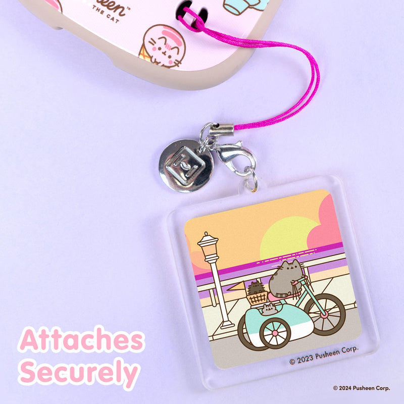 Pusheen the Cat Acrylic Keychain Charm - Summer