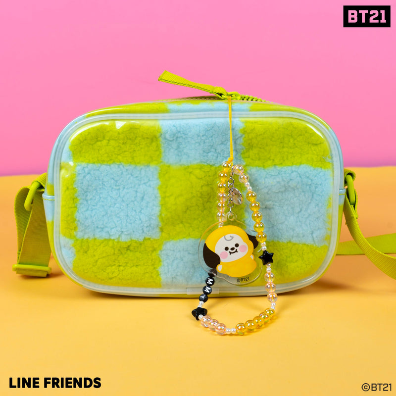 LINE Friends BT21 Beaded Charm Mobile Phone Wrist Strap - CHIMMY
