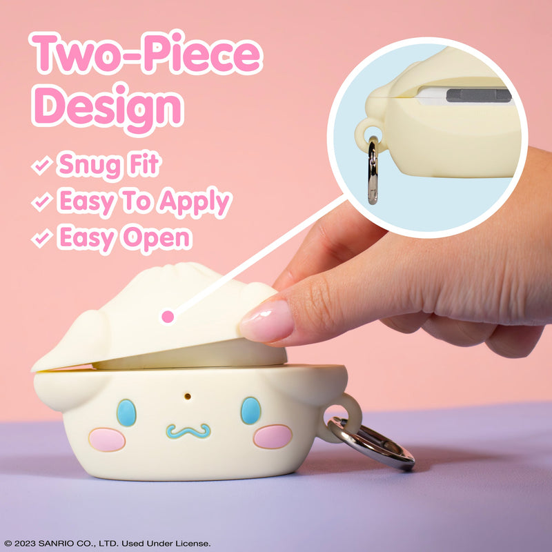 Sanrio Cinnamoroll Steamed Bun Series Keychain AirPods Case