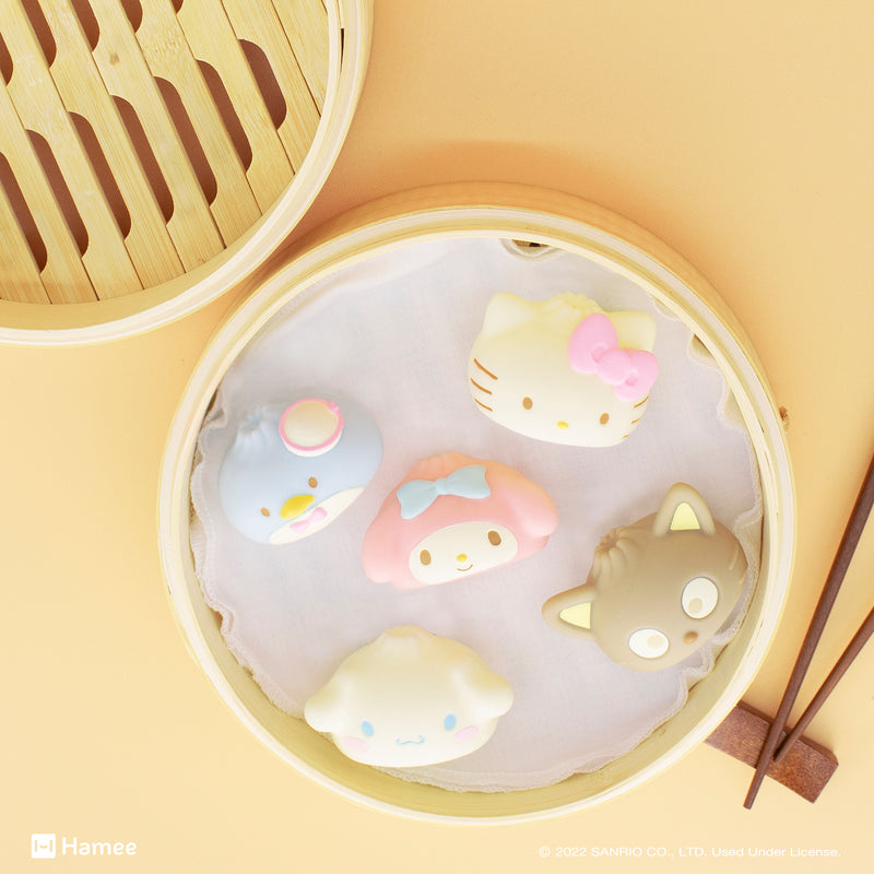 These Hello Kitty and Friends Capsule Squishies feature a supercute steamed bun design